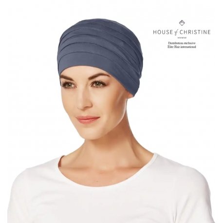 TURBAN ZEN BAMBOU BLEU ARDOISE