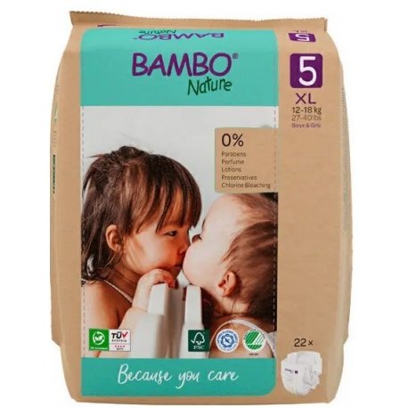 COUCHES BAMBO T5 12-18 KG / 22