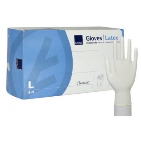 GANTS LATEX NON POUDRES TAILLE L / 100